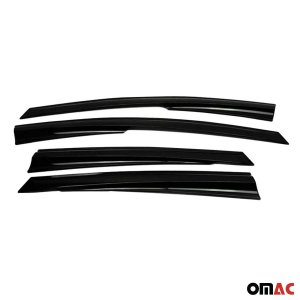 Ford Focus Wind Deflector - Omac - Acrylic 4 Pcs - Black - 2012-2018 Ford Focus Wind Deflector - Omac - Acrylic 4 Pcs - Black - 2012-2018